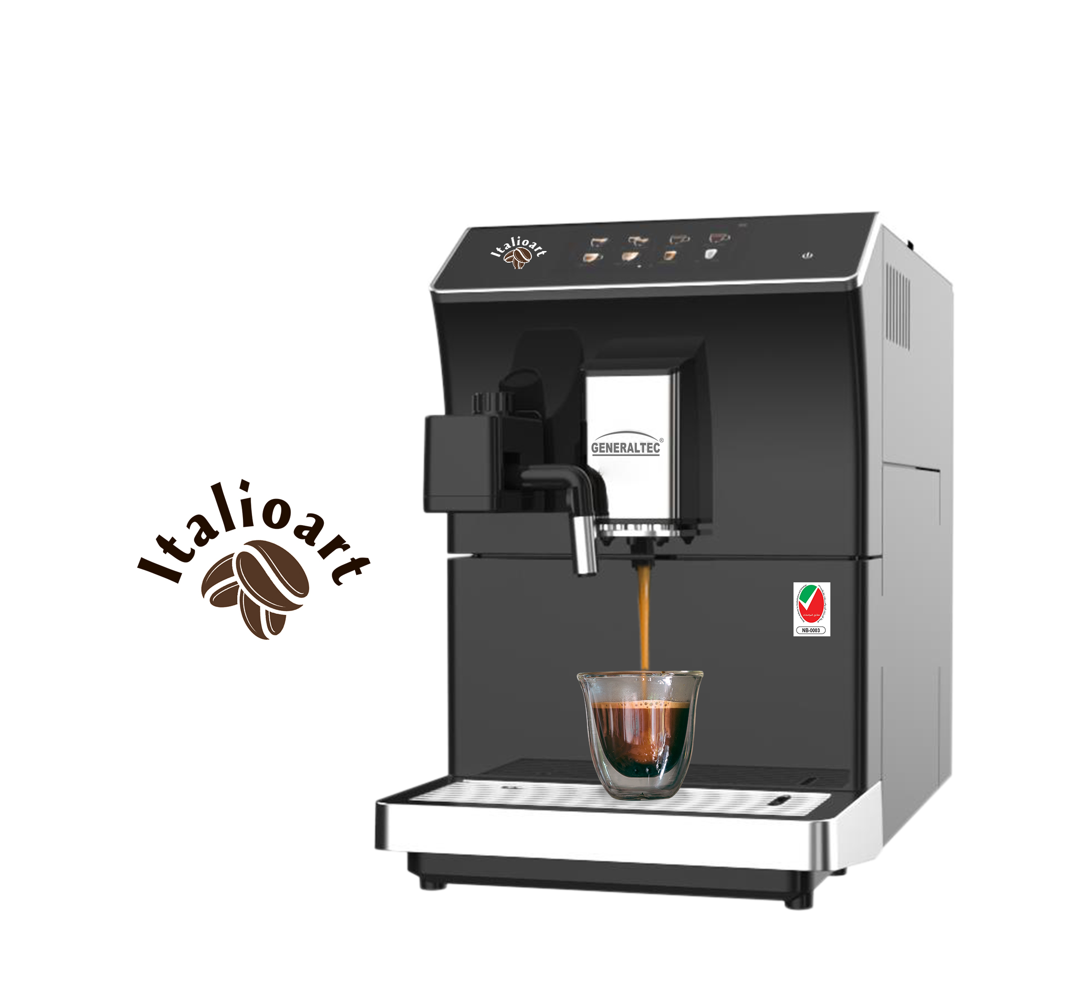 Generaltec Fully Automatic Coffee Machine Model No. GCM5000TC (Black)