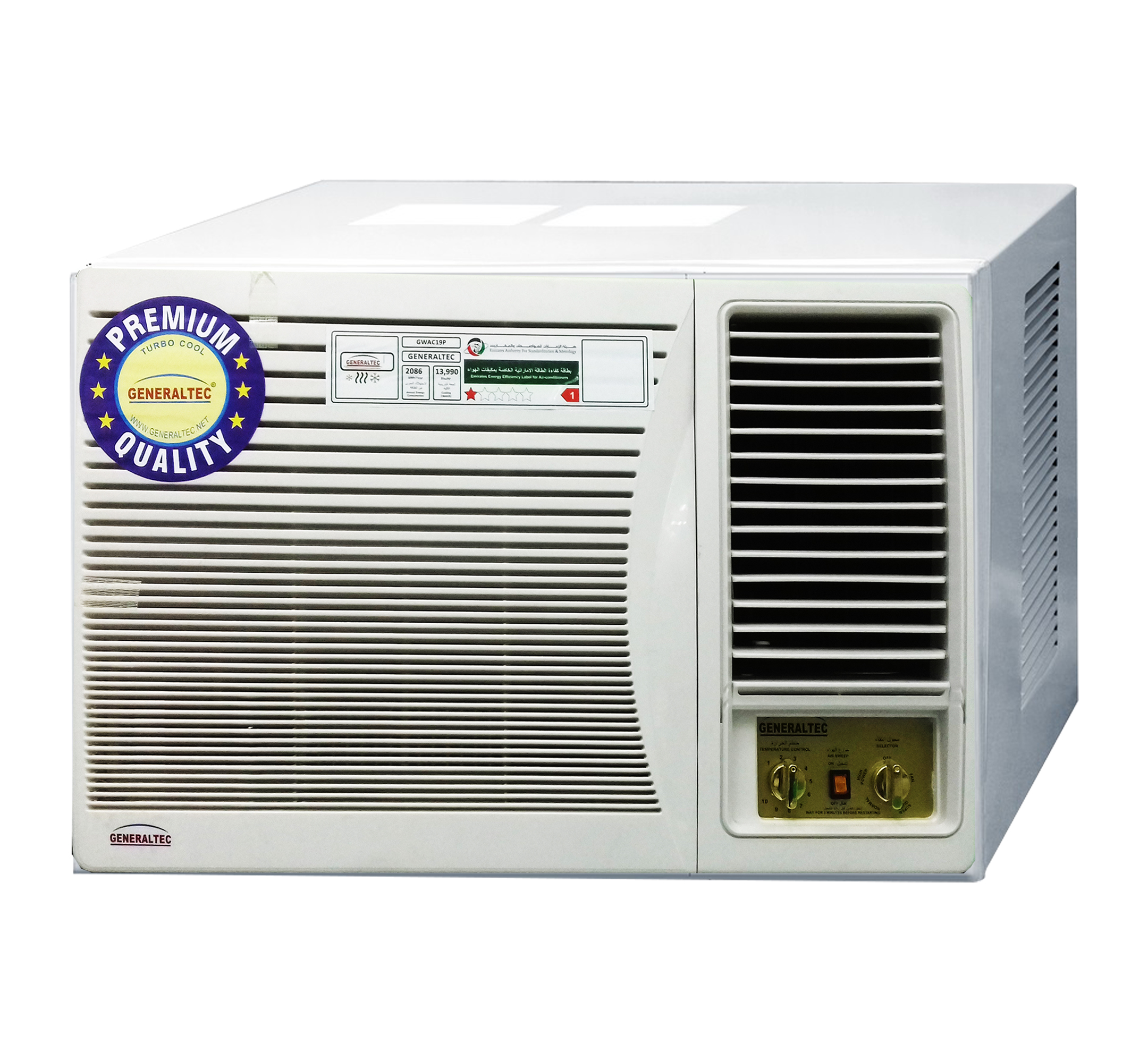 Generaltec Window Air Conditioner 2 TON Model No. GWAC25P (Piston Type Compressor)