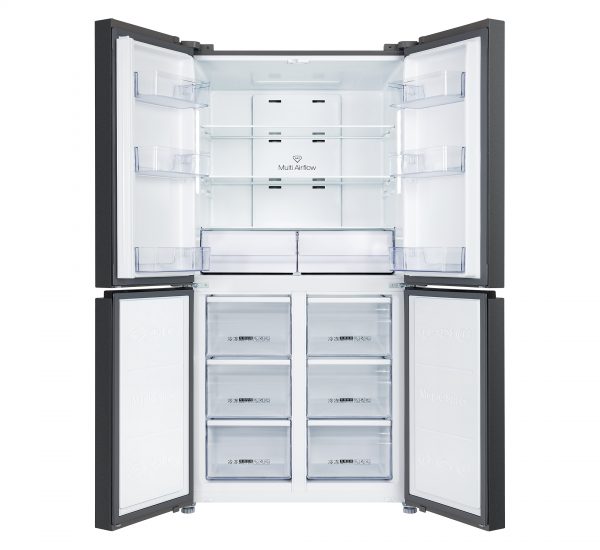 Generaltec 4 Doors Refrigerator, Model No. GR825KFD Open Door