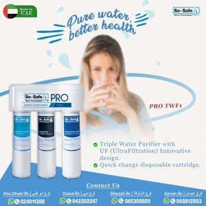 So Safe Triple Water Purifier with UF (Ultra Filtration) – Model Number PROTWF1 EN